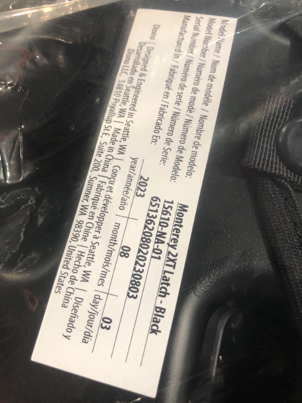 Photo 2 of (READ NOTES) Diono Monterey 2XT Latch 2 in 1 High Back Booster Car Seat with Expandable Height & Width, Side Impact Protection, 8 Years 1 Booster, Black 2XT Black