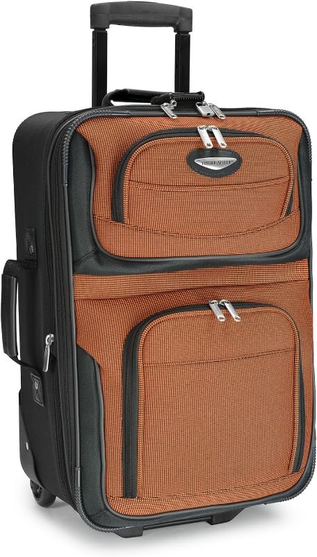 Photo 1 of (READ NOTES) Travel Select Amsterdam Expandable Rolling Upright Luggage, Orange, 8-Piece Set 8-Piece Set Orange