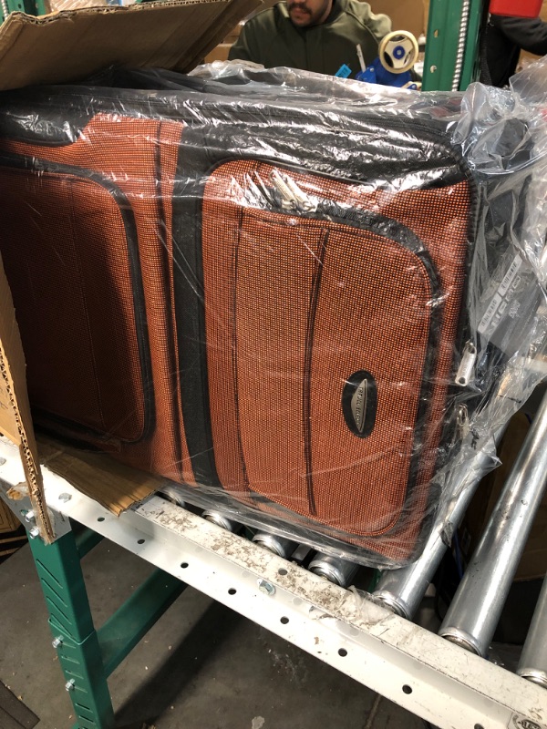 Photo 2 of (READ NOTES) Travel Select Amsterdam Expandable Rolling Upright Luggage, Orange, 8-Piece Set 8-Piece Set Orange