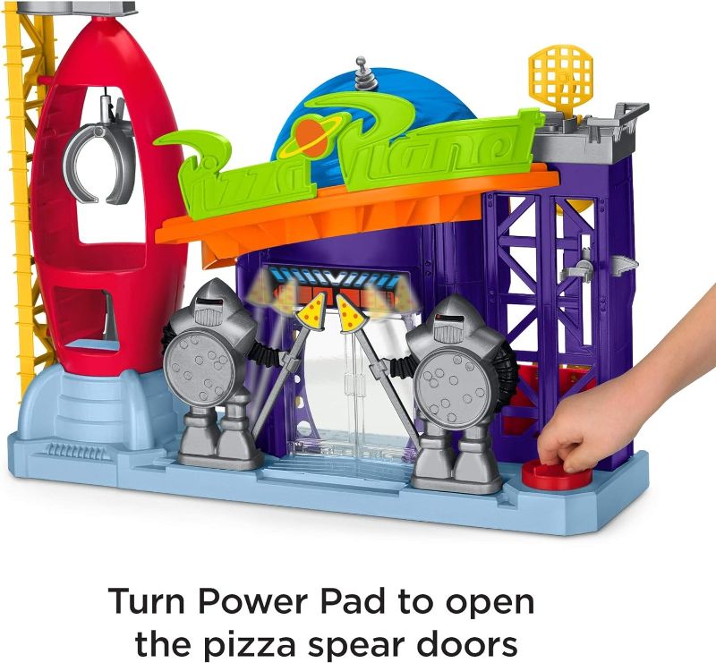 Photo 3 of (READ NOTES) Fisher-Price Imaginext - Disney Pixar Toy Story Pizza Planet playset with Buzz Lightyear figure for preschool kids ages 3-8 years