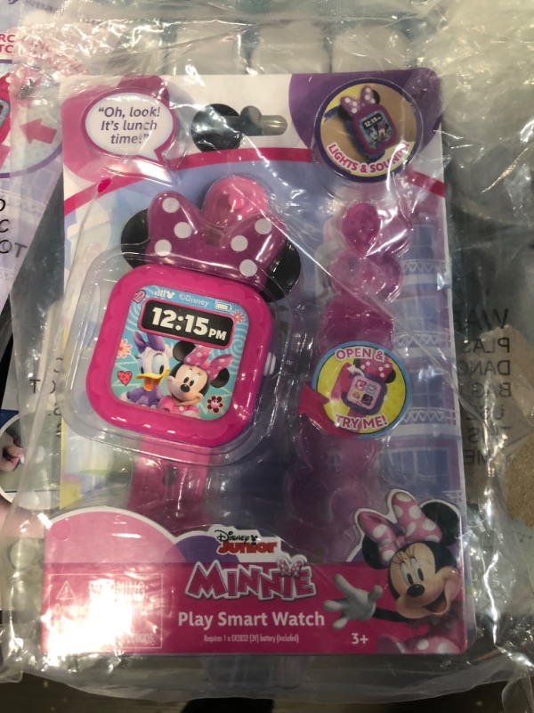 Photo 2 of (READ NOTES) Minnie Mouse Play Smart Watch, Officially Licensed Kids Toys for Ages 3 Up by Just Play Minnie Mouse Smart Watch