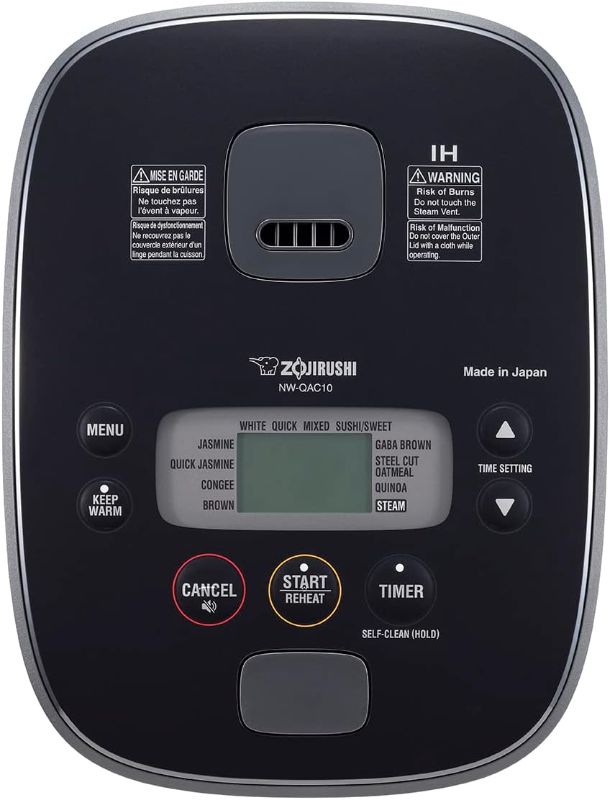 Photo 3 of (READ NOTES) Zojirushi NW-QAC10 Induction Rice Cooker and Warmer, 5.5 Cup Capacity 9.25 x 12.25 x 7.88 5.5 CUP