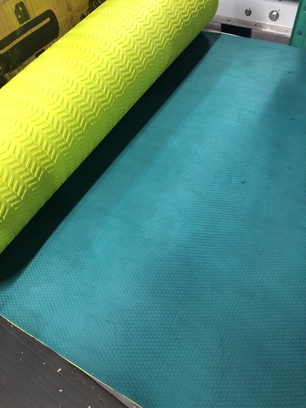 Photo 3 of **Stock photo for reference** BalanceFrom All Purpose 1/2-Inch Extra Thick Yoga Mat, Green/Blue **MAT ONLY**