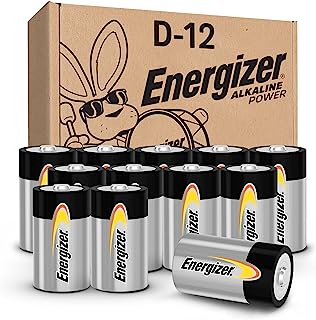 Photo 1 of Energizer Alkaline Power D Batteries (12 Pack), Long-Lasting Alkaline Size D Batteries - Packaging May Vary