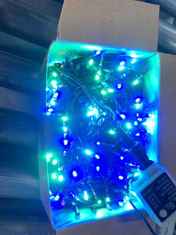 Photo 2 of 105FT Colored Christmas Lights, 300 LED Connectable Fairy Twinkle Light Indoor Lights String with Remote[8 Modes & Waterproof],Outside Lights and mystery mudders bundle no refunds 