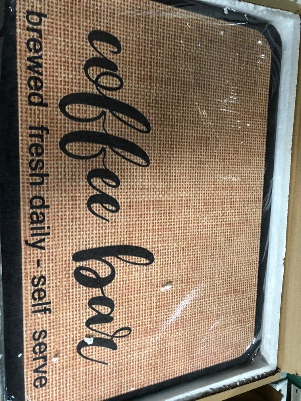 Photo 2 of *USED* Stone Dish Drying Mat for Kitchen Counter,Ultra Absorbent, Fast Dry,Non-Slip,Eco-Friendly Diatomaceous Earth Stone Coffee Bar Mat Fit Under Coffee Maker Espresso Machine.