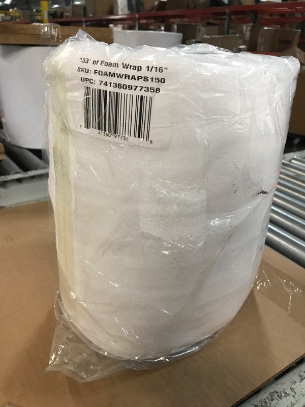 Photo 2 of 150' Foam wrap- protect glass & fragile items with foam wrap. 150' x 12" 