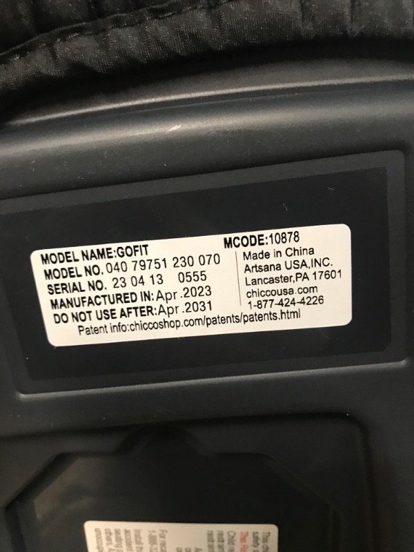 Photo 1 of Chicco GoFit Backless Booster Car Seat, Travel Booster Seat for Car, Portable Car Booster Seat for children 40-110 lbs. 