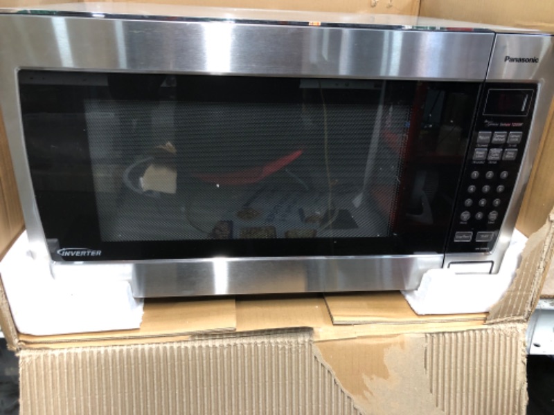 Photo 9 of **SEE NOTES** Panasonic Microwave Oven NN-SN966S Stainless Steel Countertop **USED**