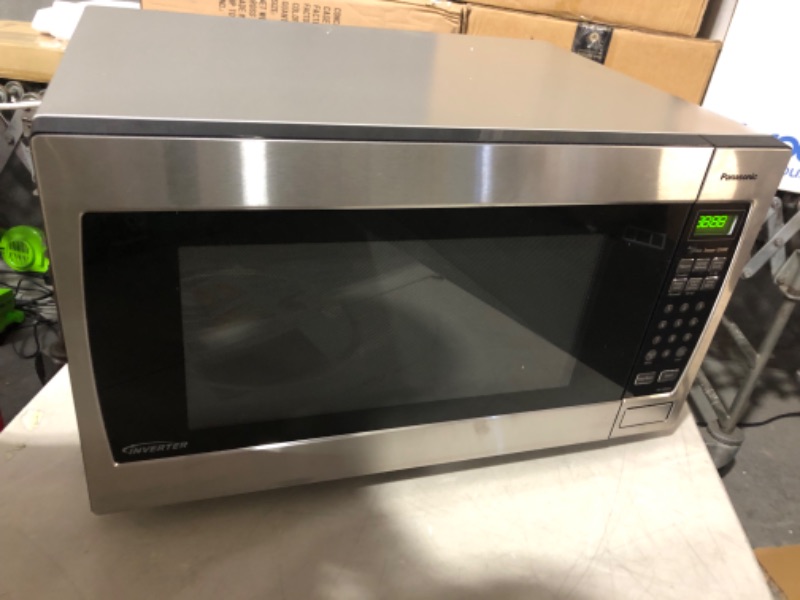 Photo 2 of **SEE NOTES** Panasonic Microwave Oven NN-SN966S Stainless Steel Countertop **USED**