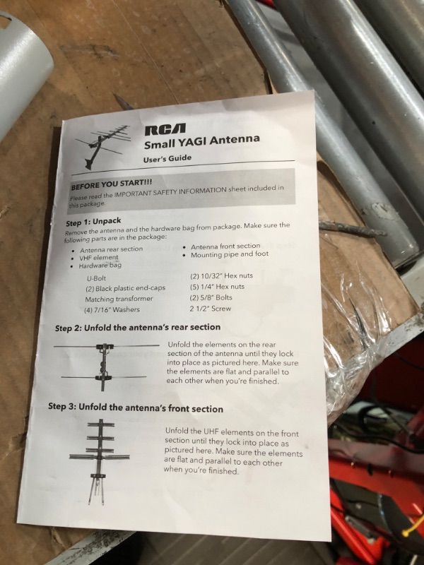 Photo 2 of RCA Compact Outdoor or Attic Yagi TV Antenna