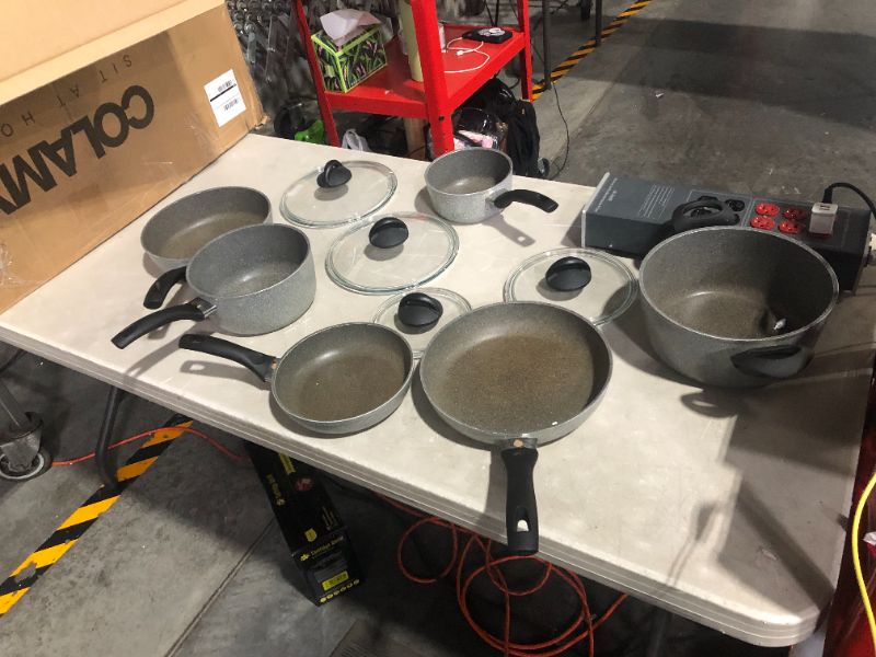 Photo 2 of ***USED AND DISCOLORED - SEE PICTURES***
Ballarini Parma 10-pc. Aluminum Cookware Set