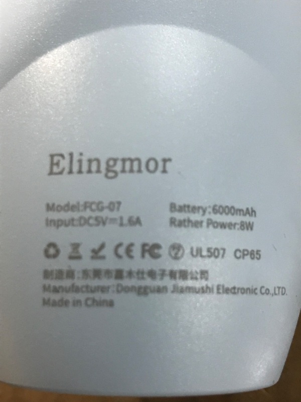 Photo 3 of **UNABLE TO TEST** Elingmor Stroller Fan Clips on, Rechargeable Fan Portable Handheld Cute Owl Cooling Aromatherapy Fan 