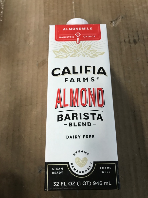 Photo 2 of **BEST BY: NOV 20 2023***Califia Farms - Original Almond Barista Blend Almond Milk, 32 Oz (Pack Of 6),