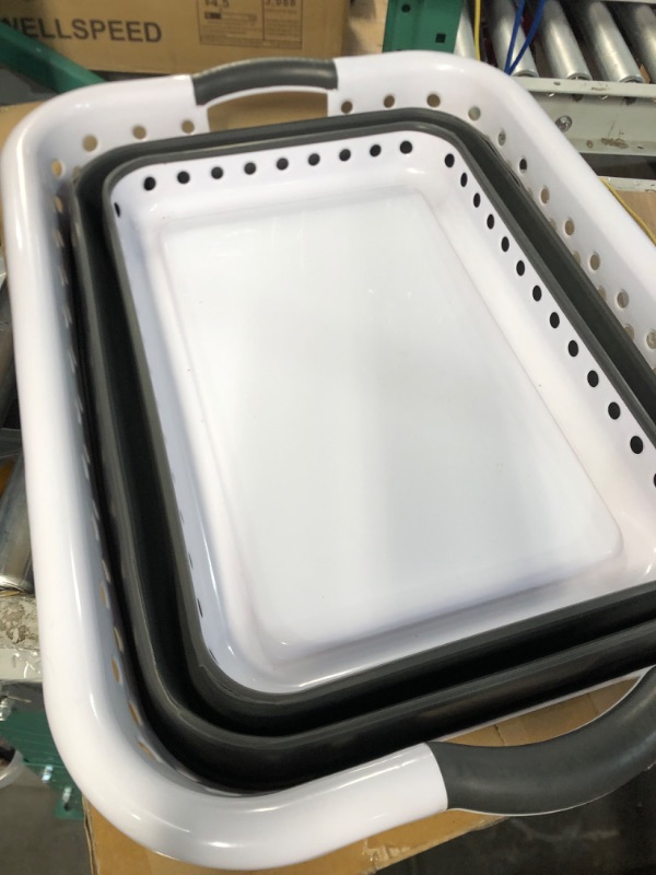 Photo 1 of Camco Collapsible Utility Laundry Basket - Waterproof Design Easily Fits Into Compact Spaces
