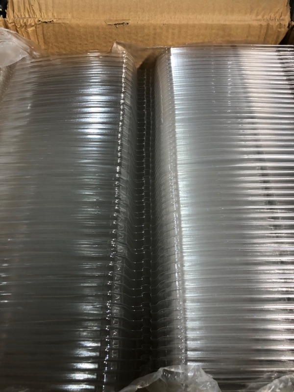 Photo 2 of 100 Pack Clear Plastic Take Out Container