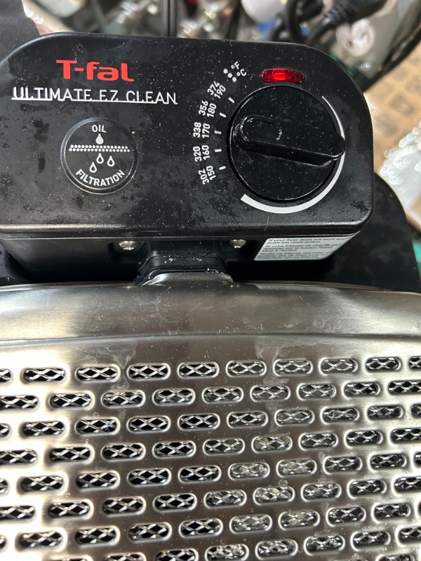 Photo 6 of **USED VERY USED DIRTY*T-fal Deep Fryer with Basket, Stainless Steel , Easy to Clean Deep Fryer, Oil Filtration, 2.6-Pound, Silver, Model FR8000