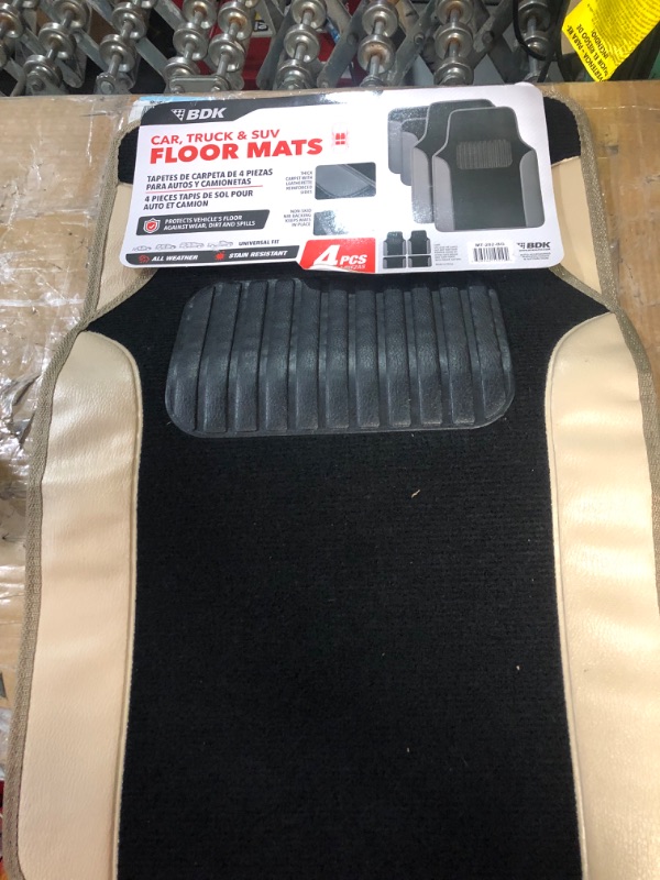 Photo 3 of BDK Beige Carpet Car Floor Mats