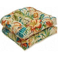 Photo 1 of * used * see all images * 
Pillow Perfect Tropic Floral Indoor/Outdoor Chair Seat Cushion