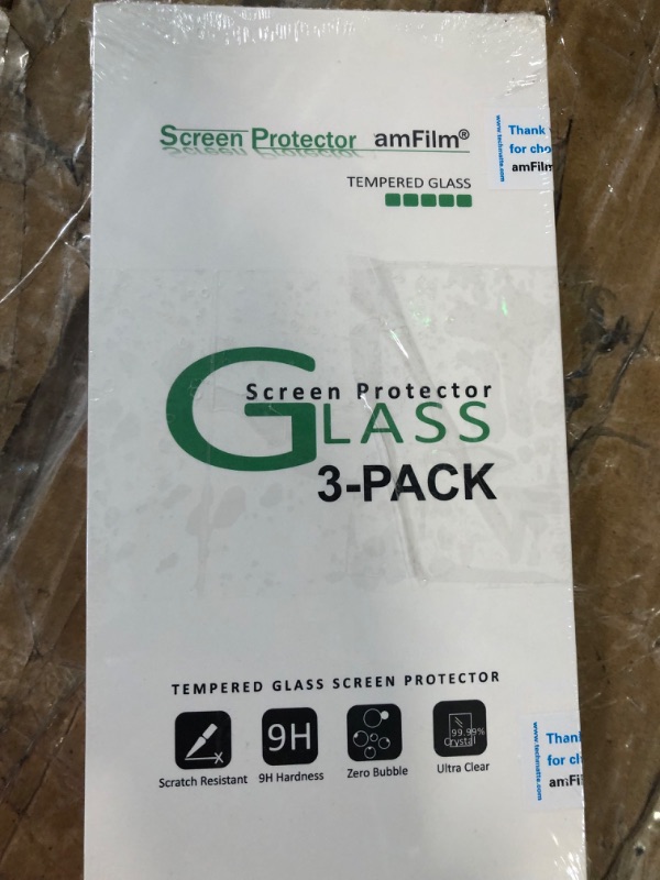 Photo 2 of amFilm [3 Pack] Glass Screen Protector compatible with Razer Edge BUNDLE OF 2