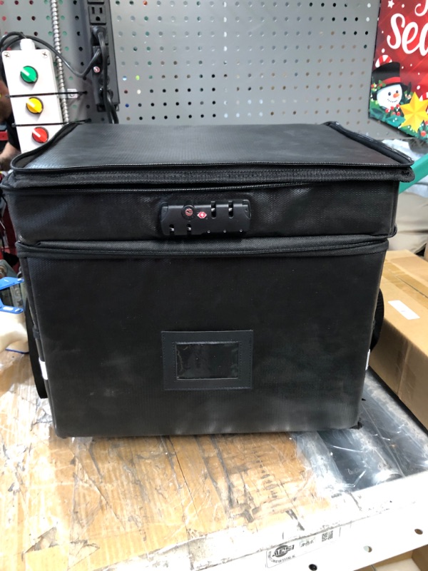 Photo 2 of 
Fireproof Waterproof Double Layers File Box with Lock, Large Capacity