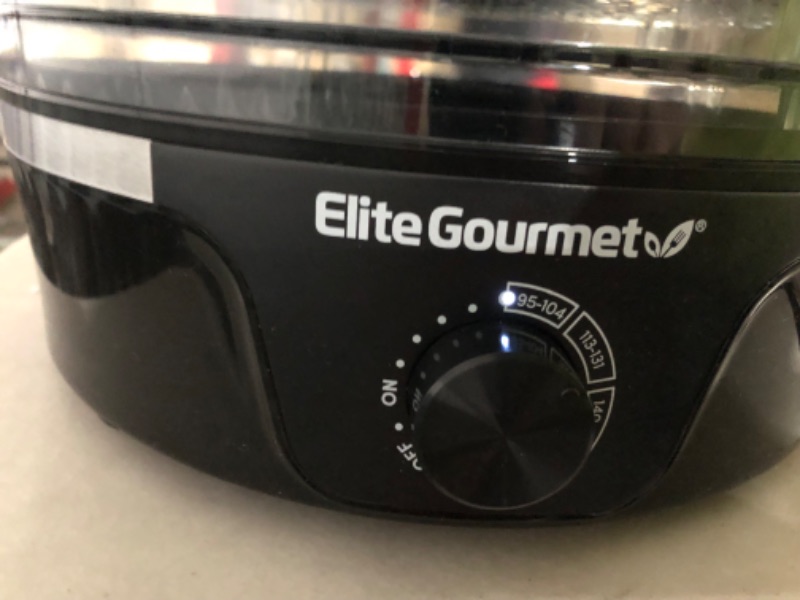 Photo 3 of **PARTS ONLY** *DAMAGE* *SEE CLERK NOTES* Elite Gourmet EFD319 Food Dehydrator