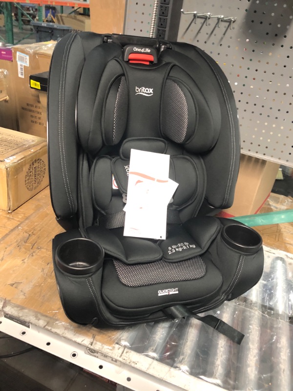 Photo 2 of Britax One4Life Convertible Car Seat, 10 Years of Use from 5 to 120 Pounds, Converts from Rear-Facing Infant Car Seat to Forward-Facing Booster Seat, Performance Fabric, Cool Flow Carbon