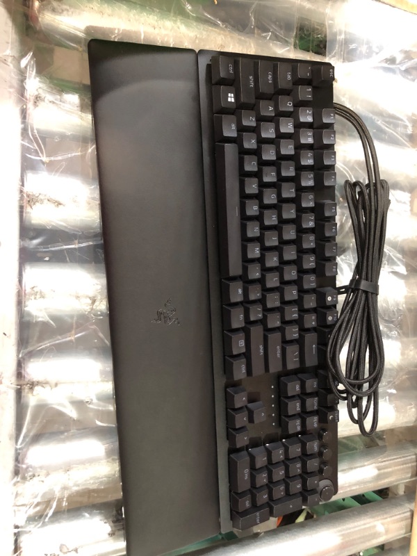 Photo 3 of Razer Huntsman V2 Analog Gaming Keyboard: Razer Analog Optical Switches - Chroma RGB Lighting - Magnetic Plush Wrist Rest - Dedicated Media Keys & Dial - Classic Black