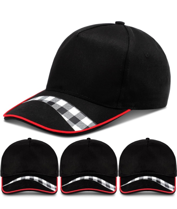 Photo 1 of Hicarer 4 Pieces Racing Flag Baseball Cap Racing Hat