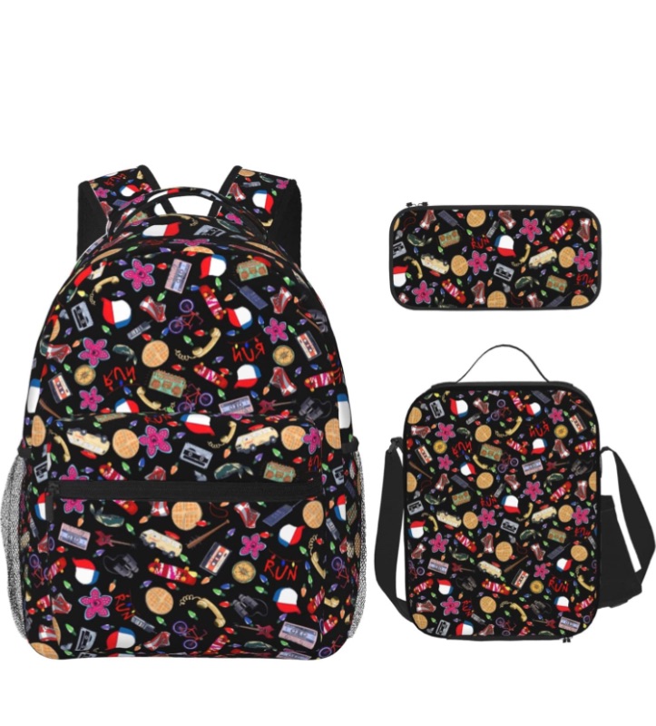 Photo 1 of MAYJAI 3PCS Stranger Backpack Set, 16 Inch Casual Backpack