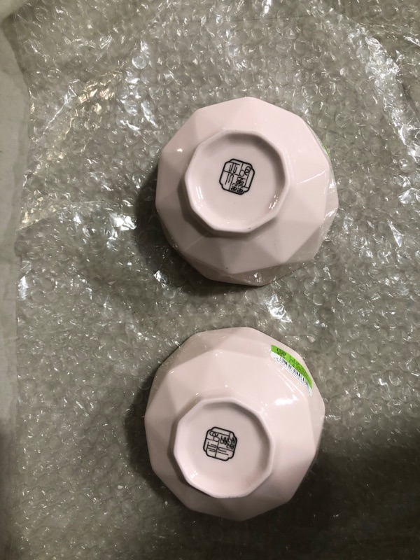 Photo 1 of **PARTS** *SEE NOTES* ELNMLHT Ceramic Bowl Set, Pink 4.5"x2.5"