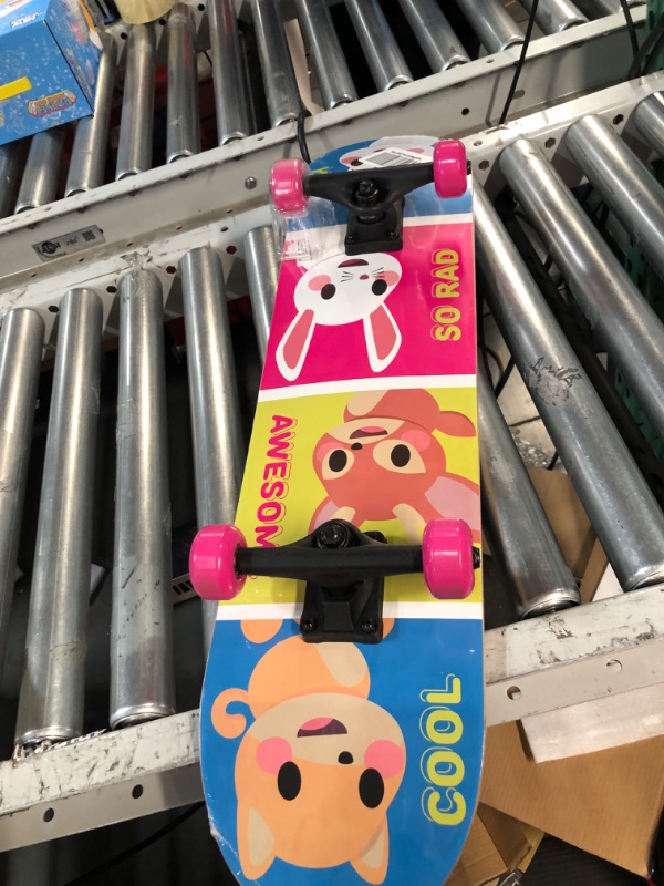 Photo 3 of Adopt Me 31" Skateboard. Great for Kids and Teens Cruiser Skateboard with ABEC 5 Bearings, Durable Deck, Smooth Wheels