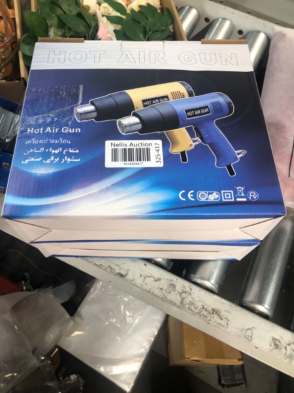 Photo 2 of **NON REFUNDLE
BUNDLE 2 BOXES Heat Gun 1800W adjustable temperature (50?- 580?) Fast Heating Heavy Duty Hot Air Gun Kit Variable Temperature Control Overload Protection with Nozzle for Crafts, Shrinking PVC, Stripping Paint.