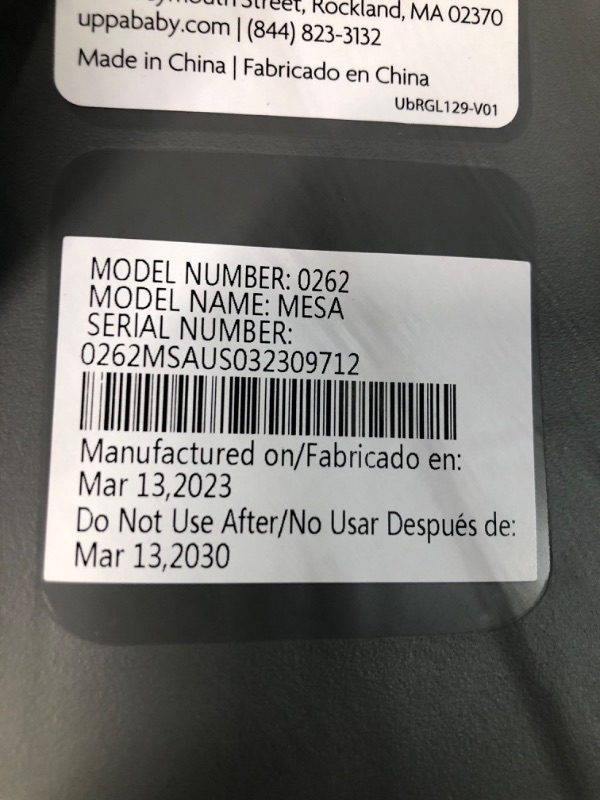 Photo 5 of **MANUFACTURED: MARCH 13, 2023**  UPPAbaby MESA Base