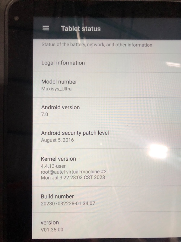 Photo 16 of **HAS BEEN USED- UNABLE TO TEST- UNKOWN MISSING ITEMS**
Autel - Maxisys Ultra Diagnostic Tablet with Advanced Vcmi (MSULTRA)