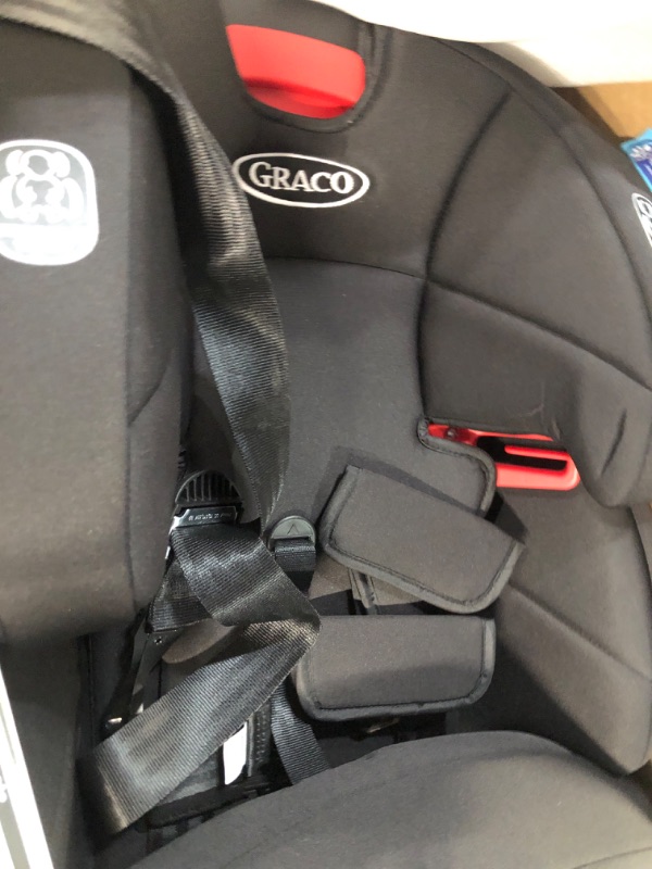 Photo 3 of **MANUFACTURED: 06-05-23**   Graco Tranzitions 3 in 1 Harness Booster Seat, Proof Tranzitions Black