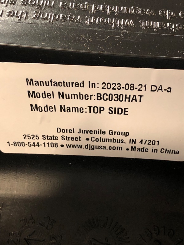 Photo 4 of **MANUFACTURED: 2023-08-21**  Cosco Topside Backless Booster Car Seat, Lightweight 40-100 lbs, Rainbow