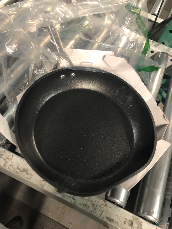 Photo 2 of **DAMAGED* Ninja Foodi Premium NeverStick Fry Pan, 12”, Slate Gray