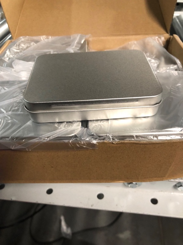 Photo 1 of **SEE NOTES**
CHSZCHOMER Versatile Rectangular Metal Tins with : Ideal for Candies, Jewelry, Crafts & More - Exclusively Ideal for Organizing, Storing and Crafts. Grey