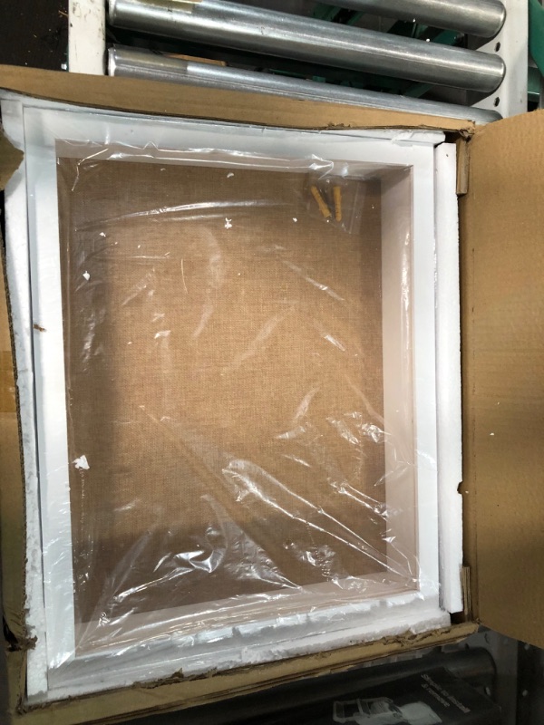 Photo 1 of White Shadow Box 16x20, Extra Large Deep Shadow Boxes Display Cases with Magnetic Door, 20x16 Keepsake Box for Weddings Bouquet Flowers Baseball Jersey