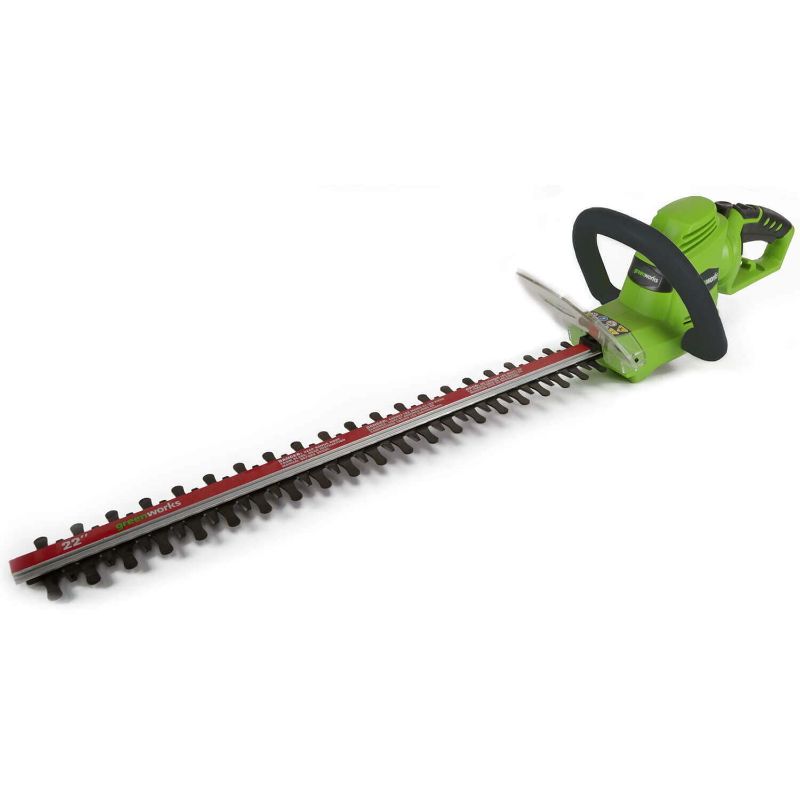 Photo 1 of * not functional * sold for parts * 
Greenworks 4 Amp 22" Corded Electric Dual-Action Hedge Trimmer & 5.5 Amp 15" Corded Electric String Trimmer