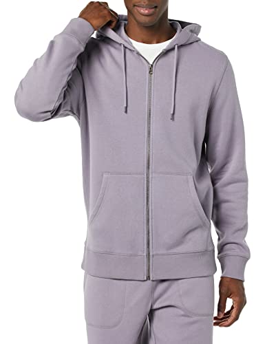 Photo 1 of Goodthreads Men's Full-Zip Washed Fleece Hoodie, Grey, Medium
