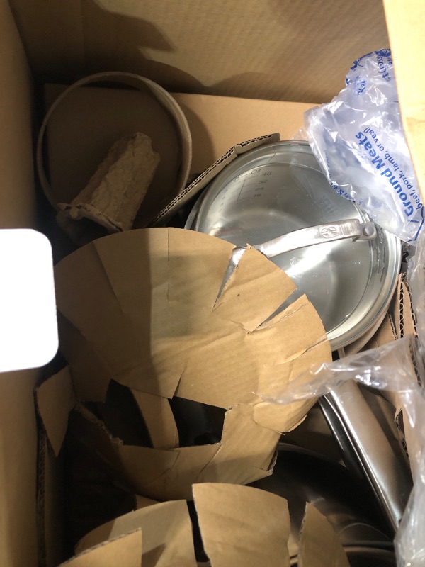 Photo 4 of (USED) [READ NOTES] MISSING 1 PIECE
Calphalon 10-Piece Pots and Pans Set Stainless Steel Kitchen Cookware with Stay-Cool Handles and Pour Spouts, Dishwasher Safe, Silver