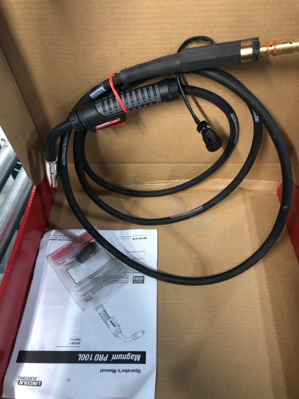 Photo 3 of FAIRLY NEW* UNABLE TO TEST* Lincoln Electric Magnum PRO 100L Welding Gun | 10 FT | 8 Pin Connector - Compatible 