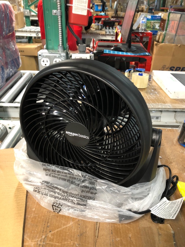 Photo 3 of ** PARTS ONLY** DOES NOT TURN ON***** 
Amazon Basics 3 Speed Small Room Air Circulator Fan, 11-Inch 11-Inch Air Circulator Fan