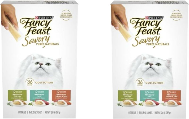 Photo 1 of **NON REFUNDABLE NO RETURNS**
PURINA FANCY FEAST SAVORY PURE NATRALS 36 COUNT EXPIRES DEC 2023