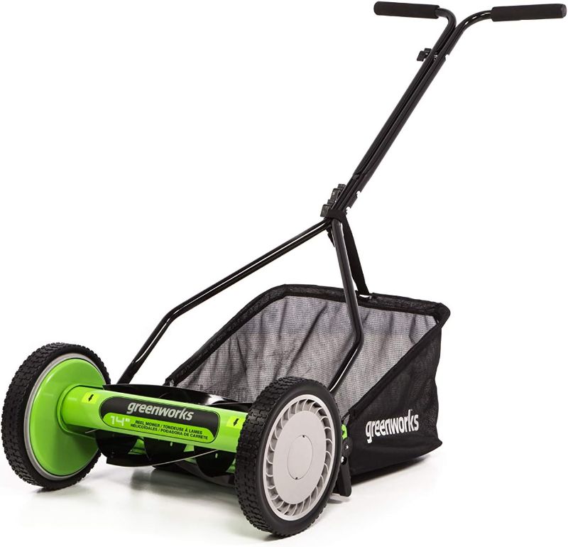 Photo 1 of 
Greenworks 14-Inch Reel Lawn Mower RM1400