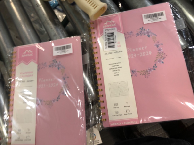 Photo 3 of Planner 2023-2024, Academic Year Planner from Jul.2023-Jun.2024, AIMPEAK 2023-2024 Planner Weekly and Monthly with Tabs, Pocket, Pen Loop, 7x10