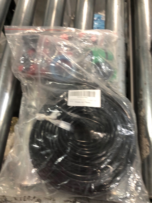 Photo 2 of 240FT Drip Irrigation System Kit, Yomile Automatic Garden Watering Misting System with 1/2 inch Hose 1/4 inch Distribution Tubing Drip Emitters Drip Spray 2 in 1 Nozzle for Greenhouse, Yard, Lawn