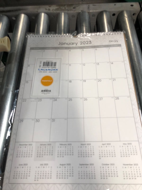 Photo 2 of Blue Sky 2023 Monthly Wall Calendar, 12" x 17", Wirebound, Wide Blocks, Enterprise (117373-22) New Edition